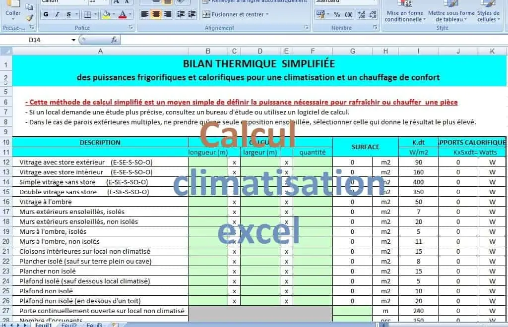 logiciel étude thermique