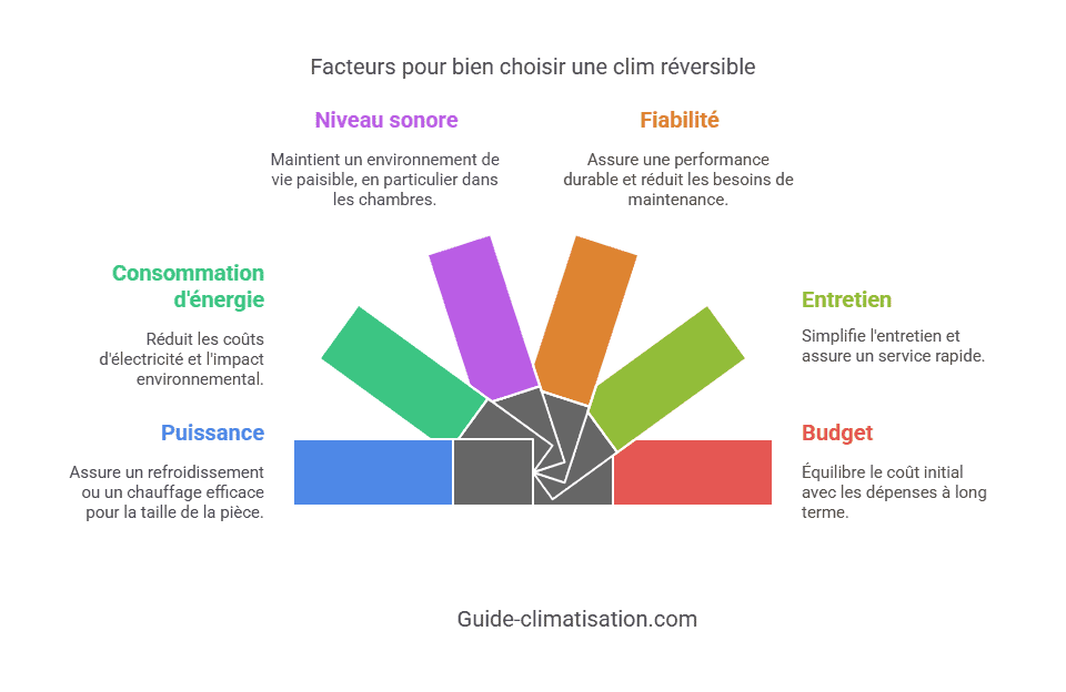 Facteurs pour bien choisir une clim réversible